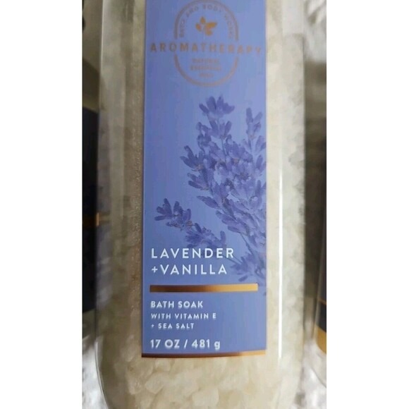 Bath Body Works LAVENDER VANILLA SLEEP Includes Salt Soak, Mist, Shower Steamers - Picture 3 of 7